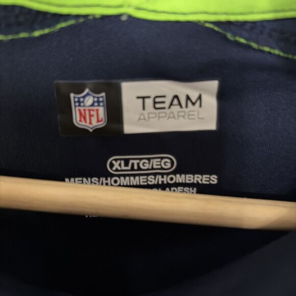 Seattle Seahawks Size XL 1/4 ZIP Long Sleeve Athletic Shirt NFL Team NWT - Picture 4 of 6